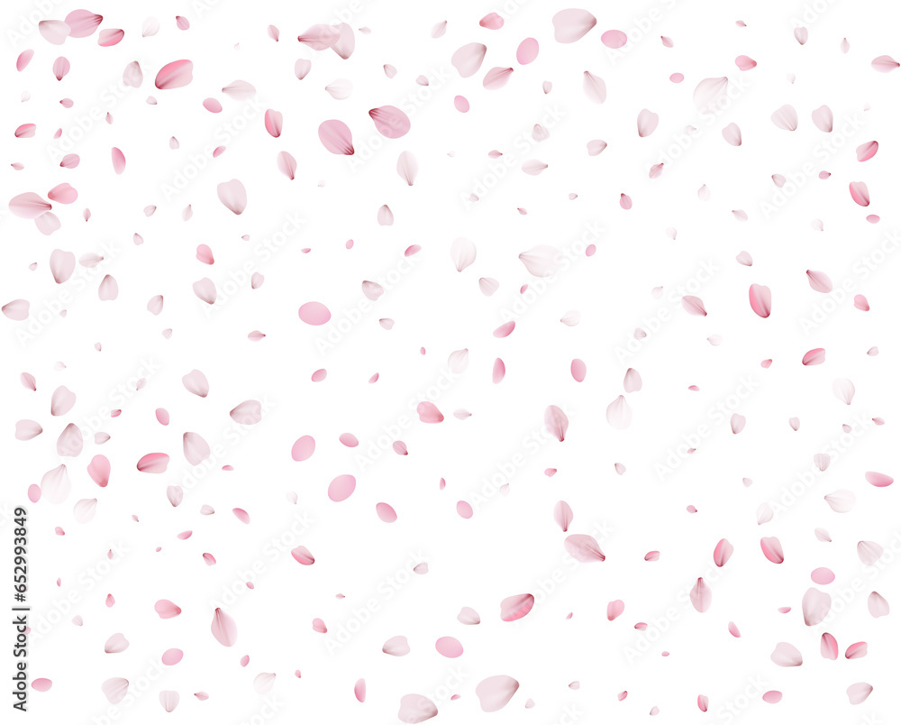 Lovely spring background from pink petals.