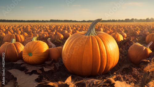 Fresh New Season Pumpkin Harvesting On The Field