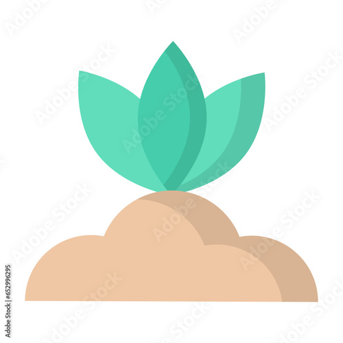 Plant Roots Flat Icon