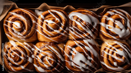 Cinnamon rolls with icing