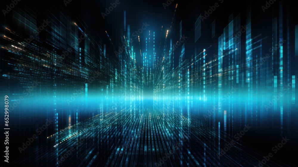 Digital Data Universe, Streams of Binary Code and Data Visualization Digital Data Universe, Streams of Binary Code and Data Visualization