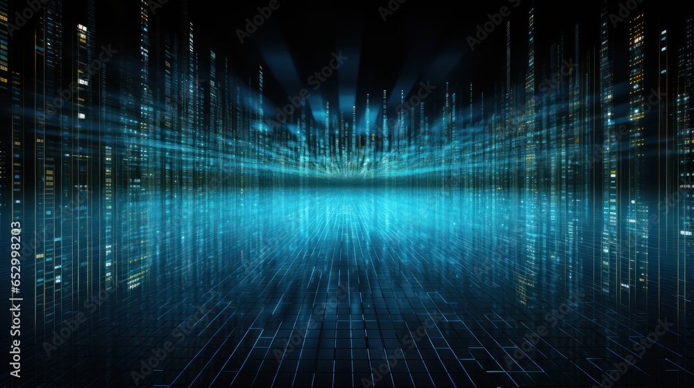 Digital Data Universe, Streams of Binary Code and Data Visualization Digital Data Universe, Streams of Binary Code and Data Visualization