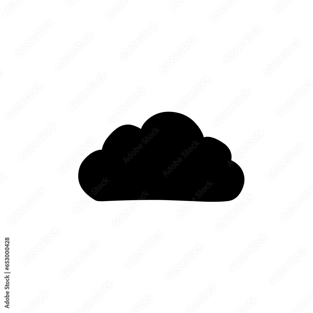 Cloud silhouette Cloud silhouette