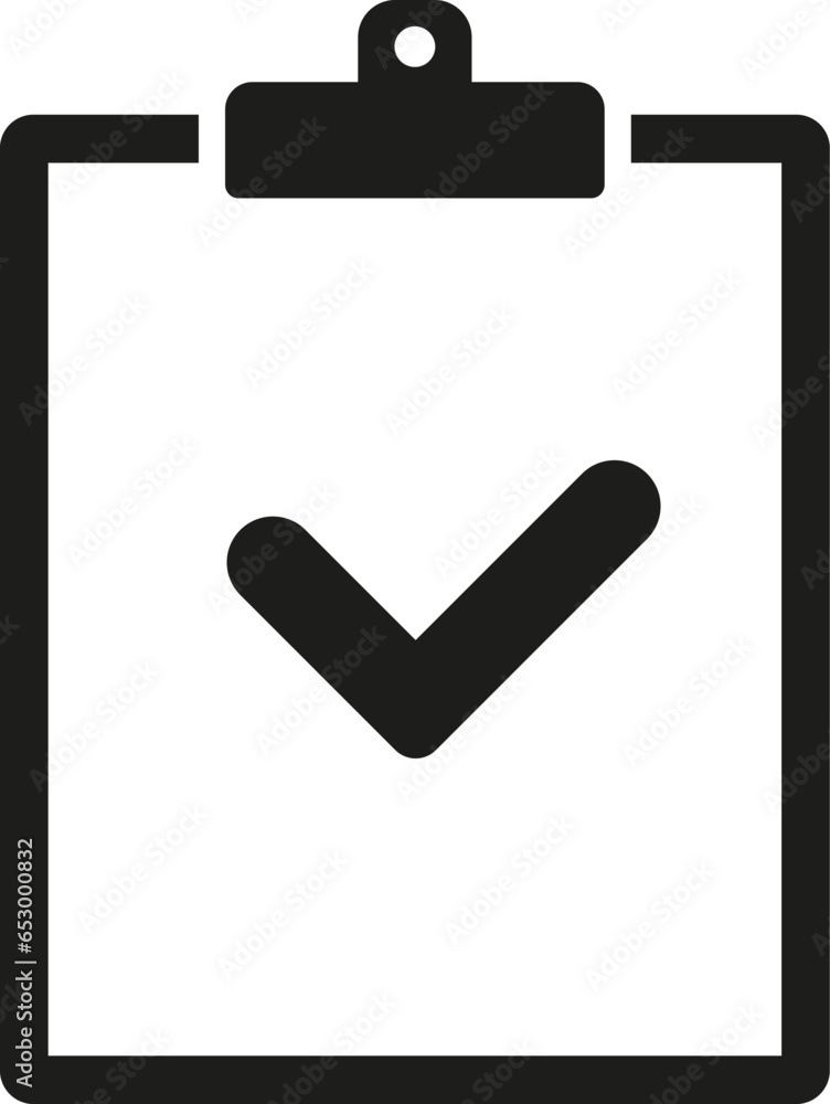 Clipboard with checklist icon. Vector. Flat design. Clipboard with checklist icon. Vector. Flat design.