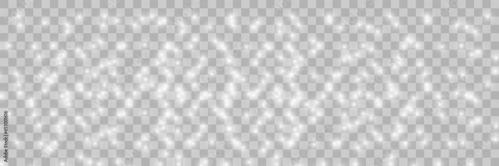 Glowing light effect with many glitter particles isolated on transparent background. Vector starry cloud with dust. Vector illustration Glowing light effect with many glitter particles isolated on transparent background. Vector starry cloud with dust. Vector illustration