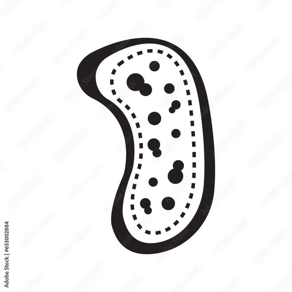 Parasite microbes icon logo vector design template Parasite microbes icon logo vector design template