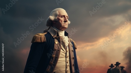 Fotografia Portrait of president George Washington.generative ai