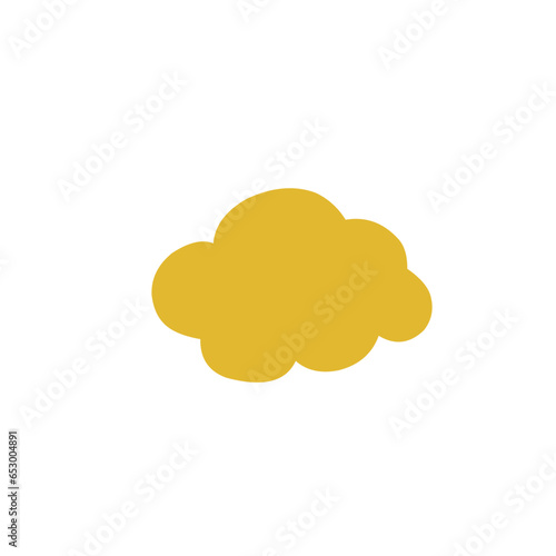 Vector Golden Clouds