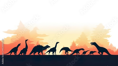 Vector dinosaur silhouette © Yzid ART