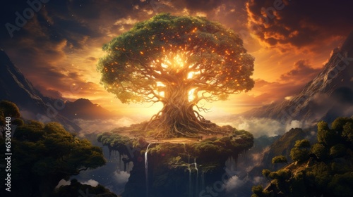 Yggdrasil - The nordic tree of live.generative ai
 photo