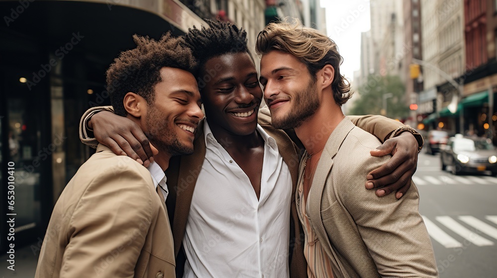 two guy model pose for the camera two guy model pose for the camera