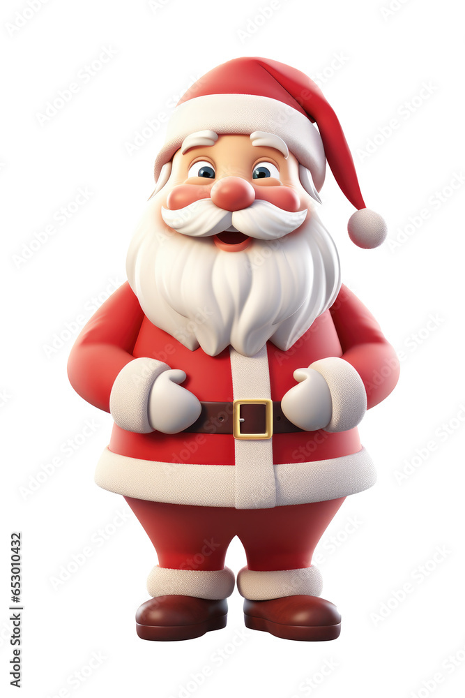 Santa claus character isolated on transparent background. Generative ai Santa claus character isolated on transparent background. Generative ai