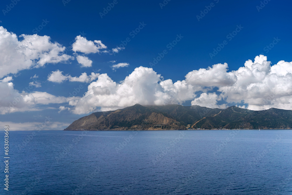 View of Santa Catalina Island off the coast of Southern California