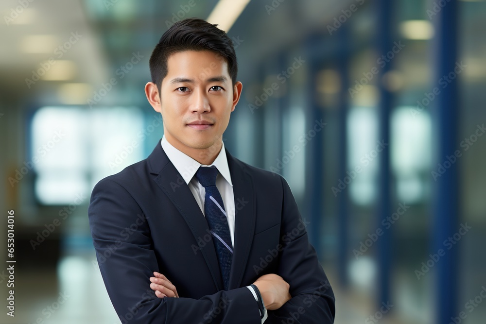 portrait of an asian businessman - generative ai portrait of an asian businessman - generative ai