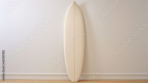 surfboard near the wall. surf advertising. advertising banner for selling surfboards.