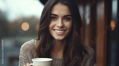person drinking coffee