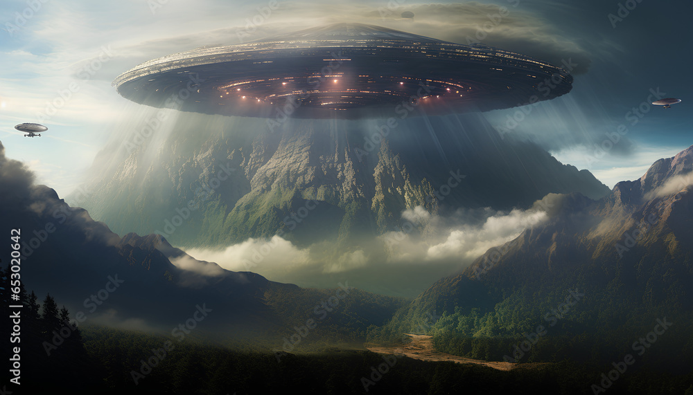 Alien Invasion with Mother Space Ship Alien Invasion with Mother Space Ship