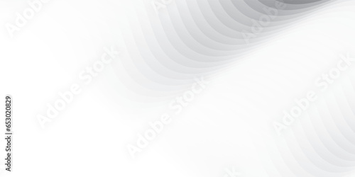 Abstract white and gray color background with geometric round shape. Vector illustration. © BK_graphic