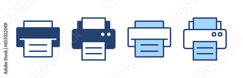 Print icon vector. printer sign and symbol