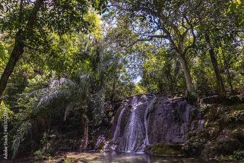 Cachoeira na cidade de Bodoquena, Estado do Mato Grosso do Sul, Brasil photo