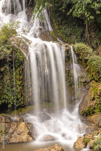 Cachoeira na cidade de Bodoquena, Estado do Mato Grosso do Sul, Brasil photo