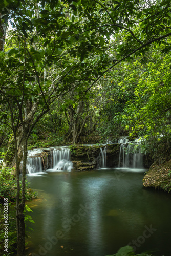 Cachoeira na cidade de Bodoquena, Estado do Mato Grosso do Sul, Brasil
