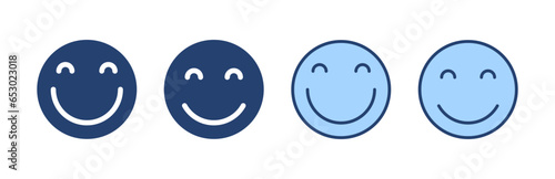 Smile icon vector. smile emoticon icon. feedback sign and symbol