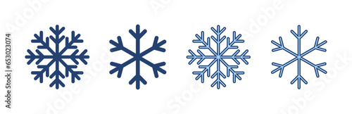 Snow icon vector. snowflake sign and symbol