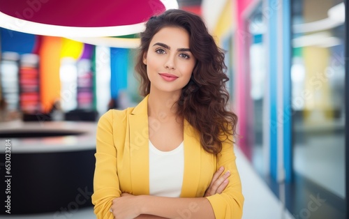 Young woman startupper in f...