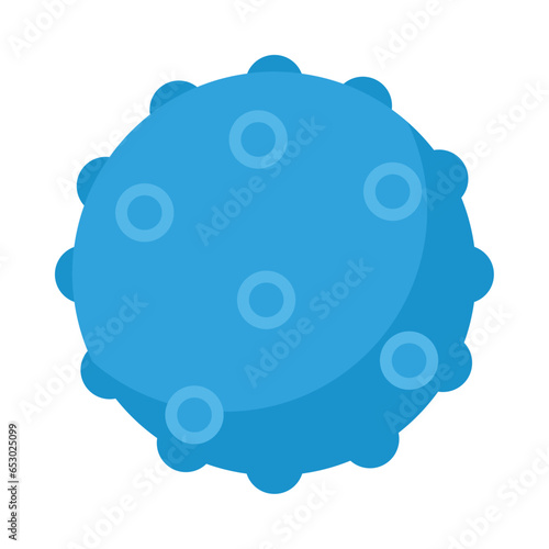 pet rubber toy blue ball