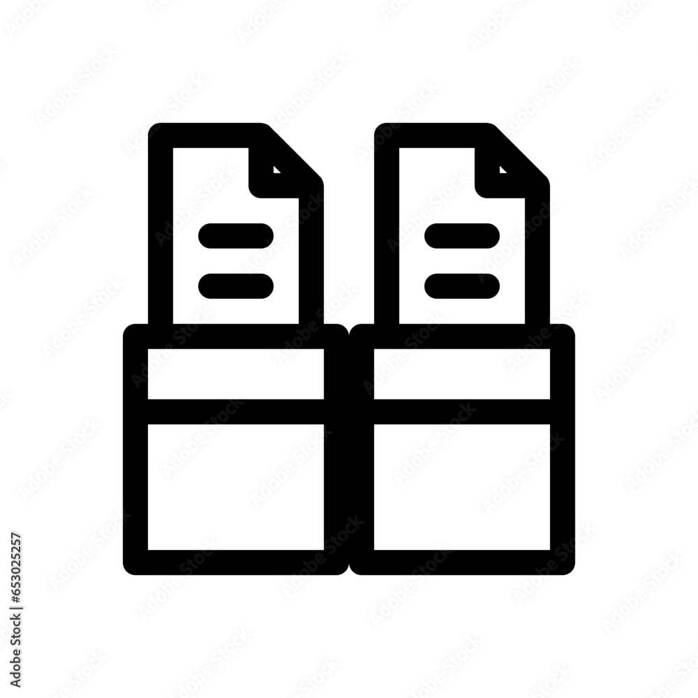 ballot line icon