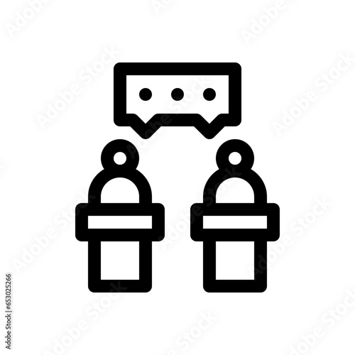 debate line icon