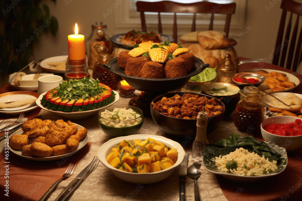 A Kwanzaa feast table is a reminder of the importance of community and family, coming together to celebrate the African American holiday