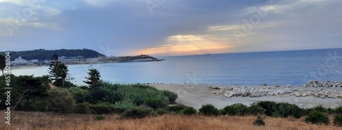 Mediterranean Majesty: Ksar es Seghir's Coastal Sunset Splendor