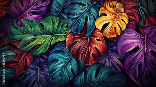 tropical leaves background