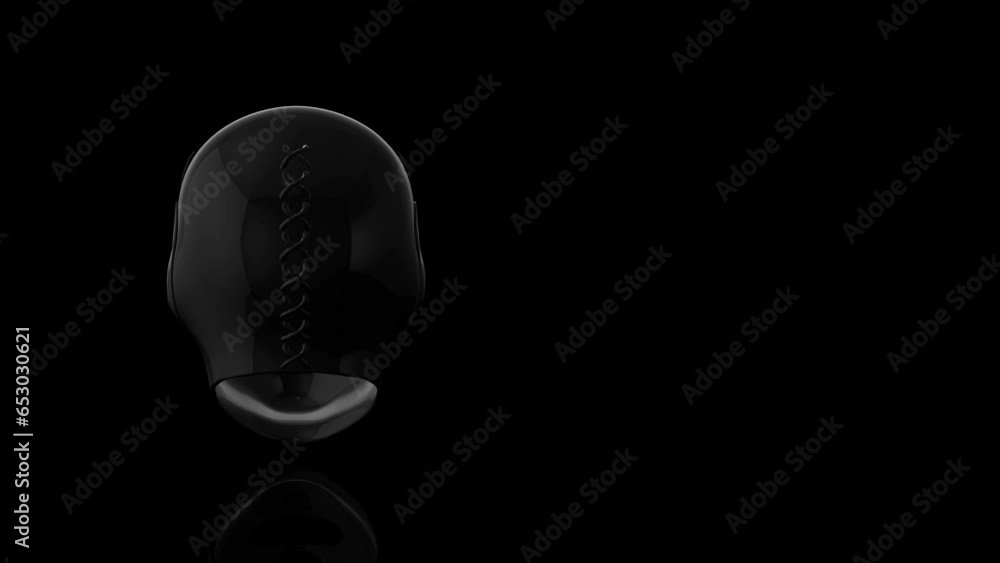 Erotic Mask Turns on itself - loop animation Erotic Mask Turns on itself - loop animation