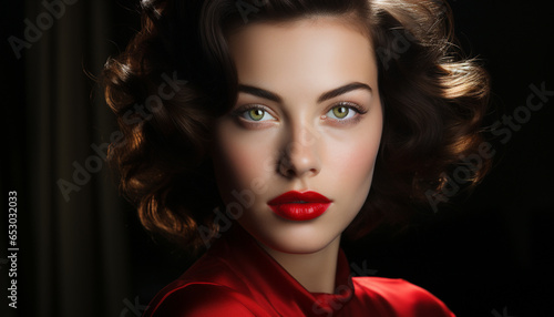 Wallpaper Mural A beautiful woman with elegant fashion, sensuality, and glamour generated by AI Torontodigital.ca