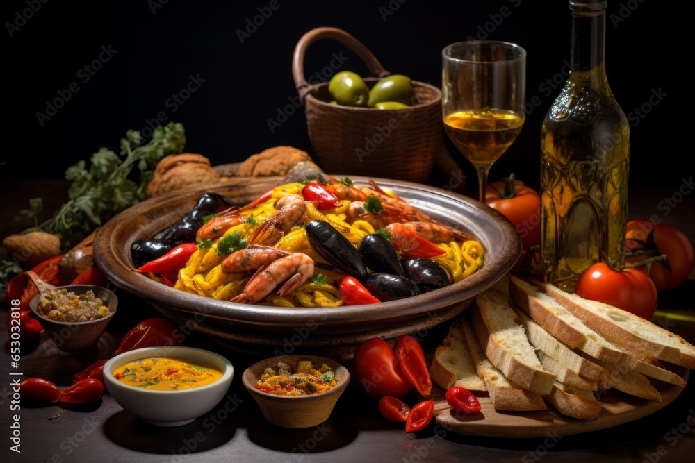 Savor the Flavors of Spanish Tradition: A Captivating Capture of Conejo al Ajillo