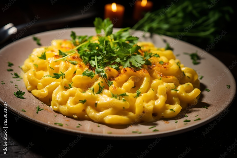 Savoring the Irresistible Delicacy: A Mouthwatering Close-Up of Golden Spaetzle Noodles
