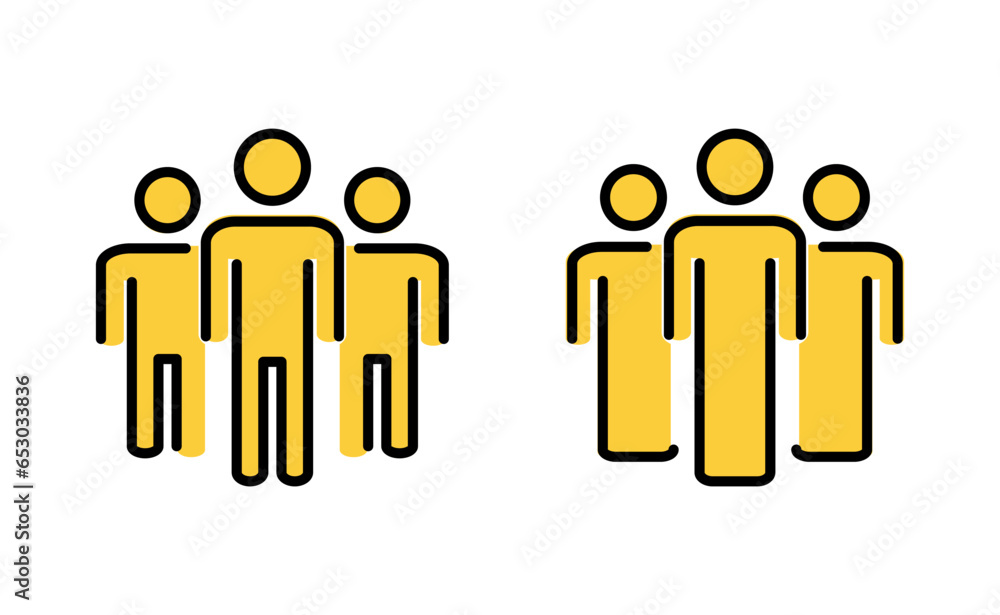 People icon set for web and mobile app. person sign and symbol. User Icon vector People icon set for web and mobile app. person sign and symbol. User Icon vector