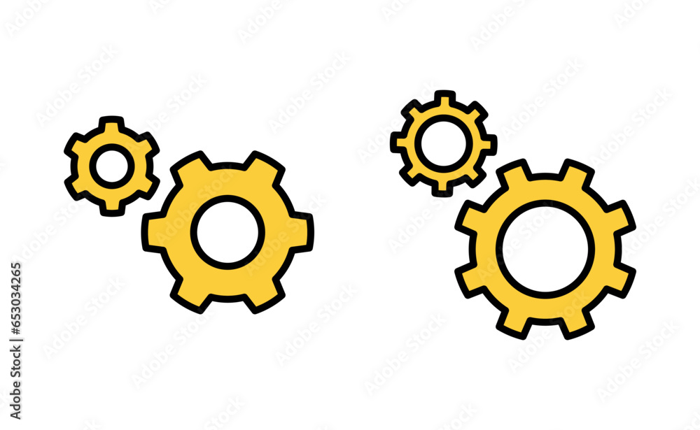 setting Icon set for web and mobile app. Cog settings sign and symbol. Gear Sign setting Icon set for web and mobile app. Cog settings sign and symbol. Gear Sign