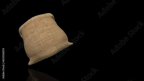 Soil Bag turns on itself - loop animation