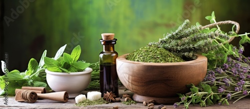 Herbal alternative health care with aromatherapy