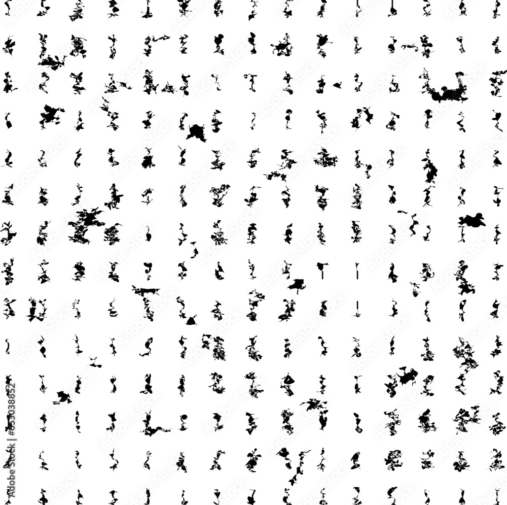 Accumulation of distorted blots or spots Accumulation of distorted blots or spots