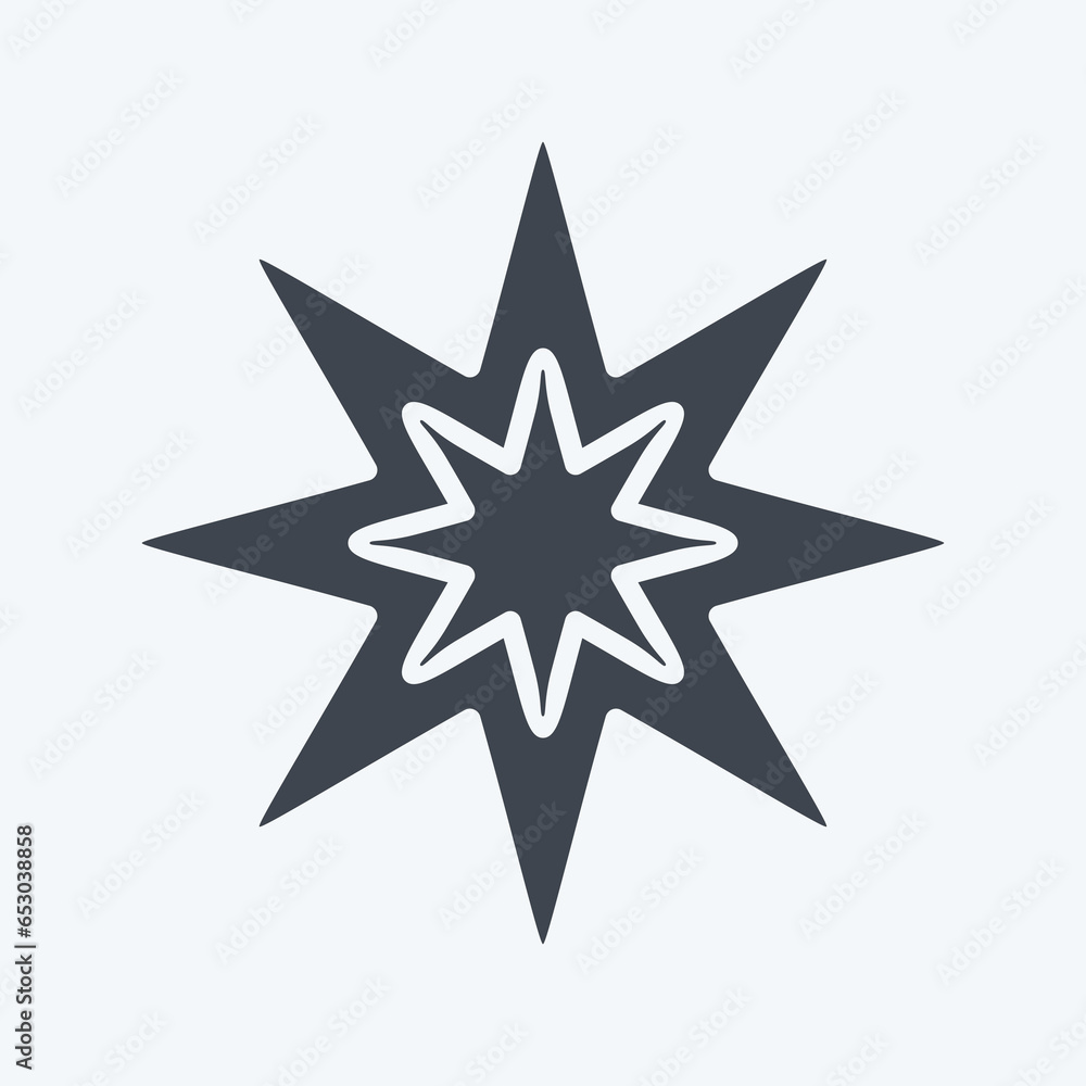 Icon Eight Pointed Star. related to Stars symbol. glyph style. simple design editable. simple illustration. simple vector icons Icon Eight Pointed Star. related to Stars symbol. glyph style. simple design editable. simple illustration. simple vector icons
