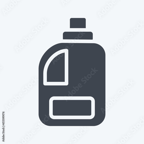 Icon Clean Product. related to Laundry symbol. glyph style. simple design editable. simple illustration, good for prints