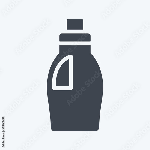 Icon Cleaning Product. related to Laundry symbol. glyph style. simple design editable. simple illustration, good for prints