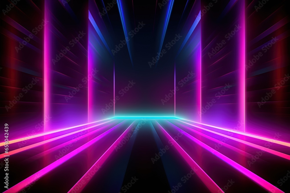 custom made wallpaper toronto digitalDigital Energy Flow: Neon Line Wave for Date Connection wallpaper background