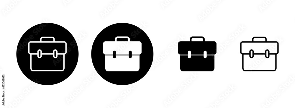 Briefcase icon set illustration. suitcase sign and symbol. luggage symbol. Briefcase icon set illustration. suitcase sign and symbol. luggage symbol.