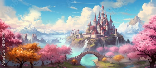 Stunning setting for an illustration or poster